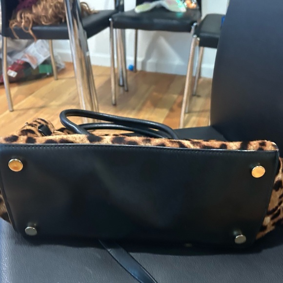 Michael Kors Tan and Black Animal Print Tote - Picture 12 of 12